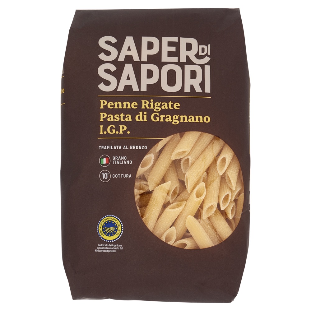 Pasta di Semola di Gragnano I.G.P. Penne Rigate