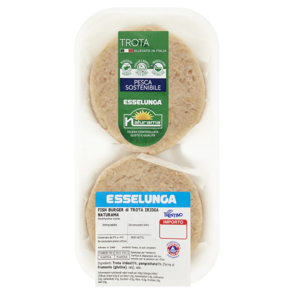 Naturama Fish Burger di Trota Iridea